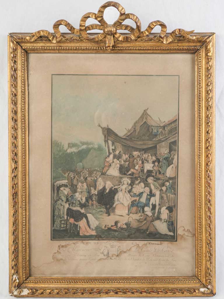 The Bride’s Minuet Wedding Scene Engraving by P.L. Debucourt 1786 - 20¾" x 15"
