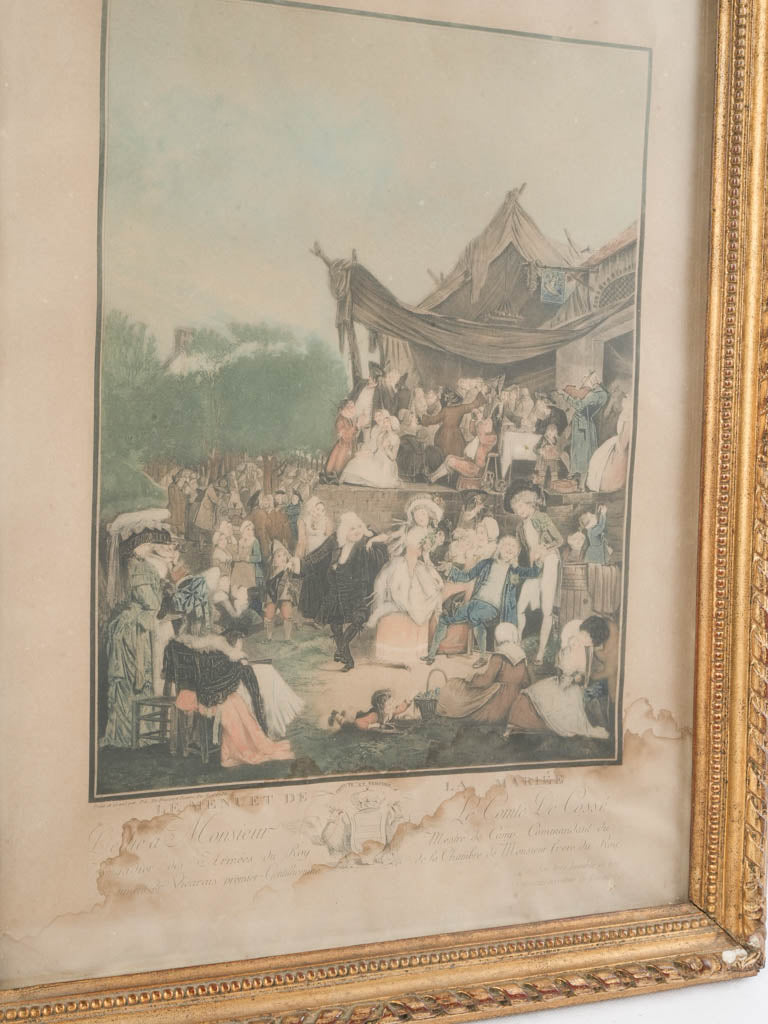 Elegant 18th-century engraving