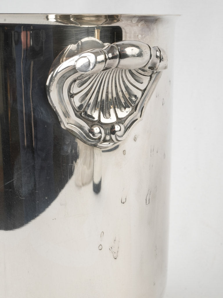 Ornate silver-plated Christofle champagne chiller