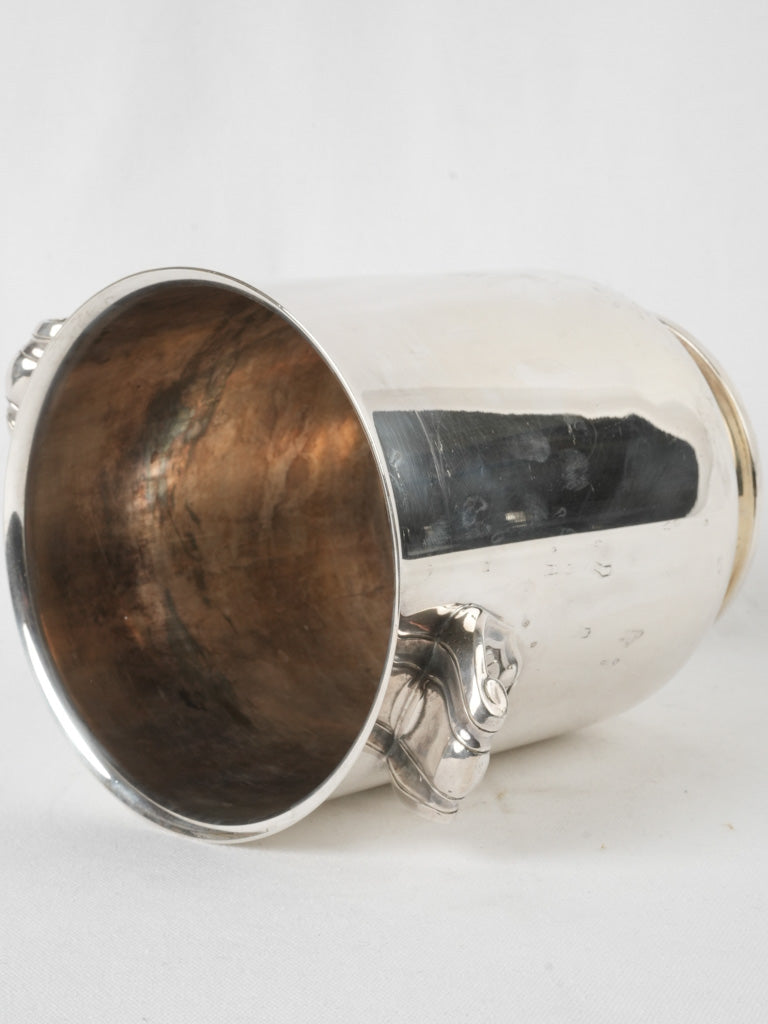 Classic silver-plated Ormesson champagne chiller