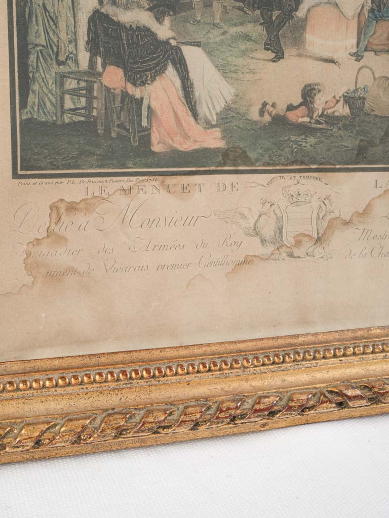 Classic rose and umber print