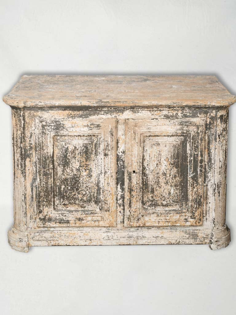 Distressed black vintage cupboard  