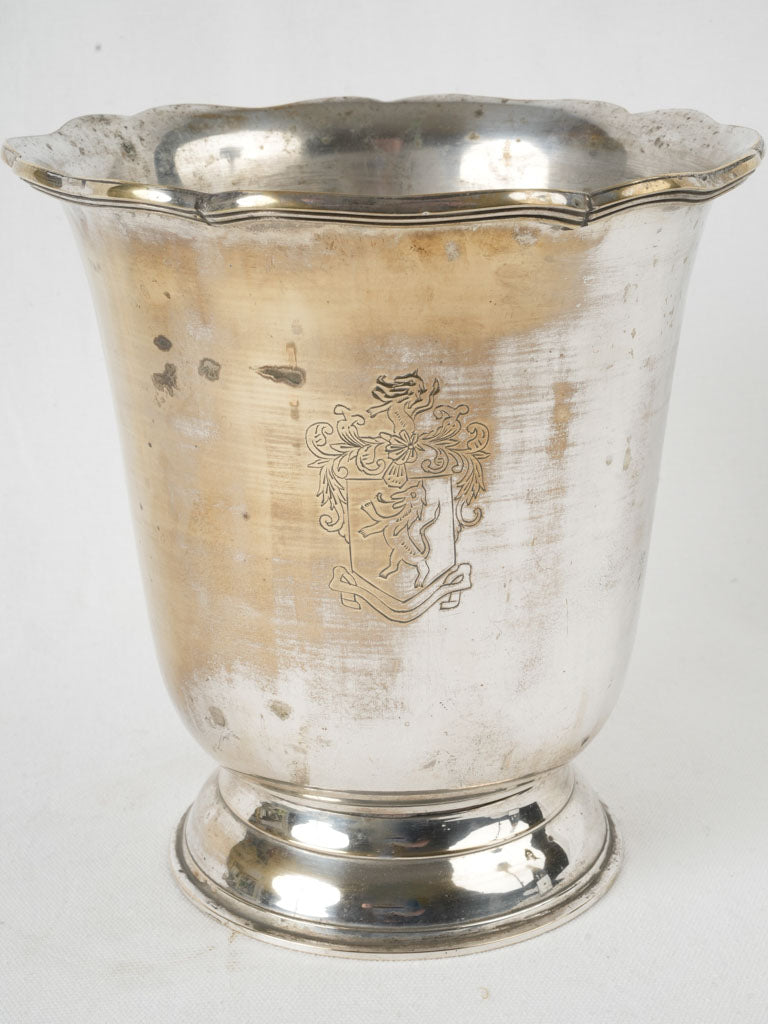 Majestic French silver-plated wine bucket