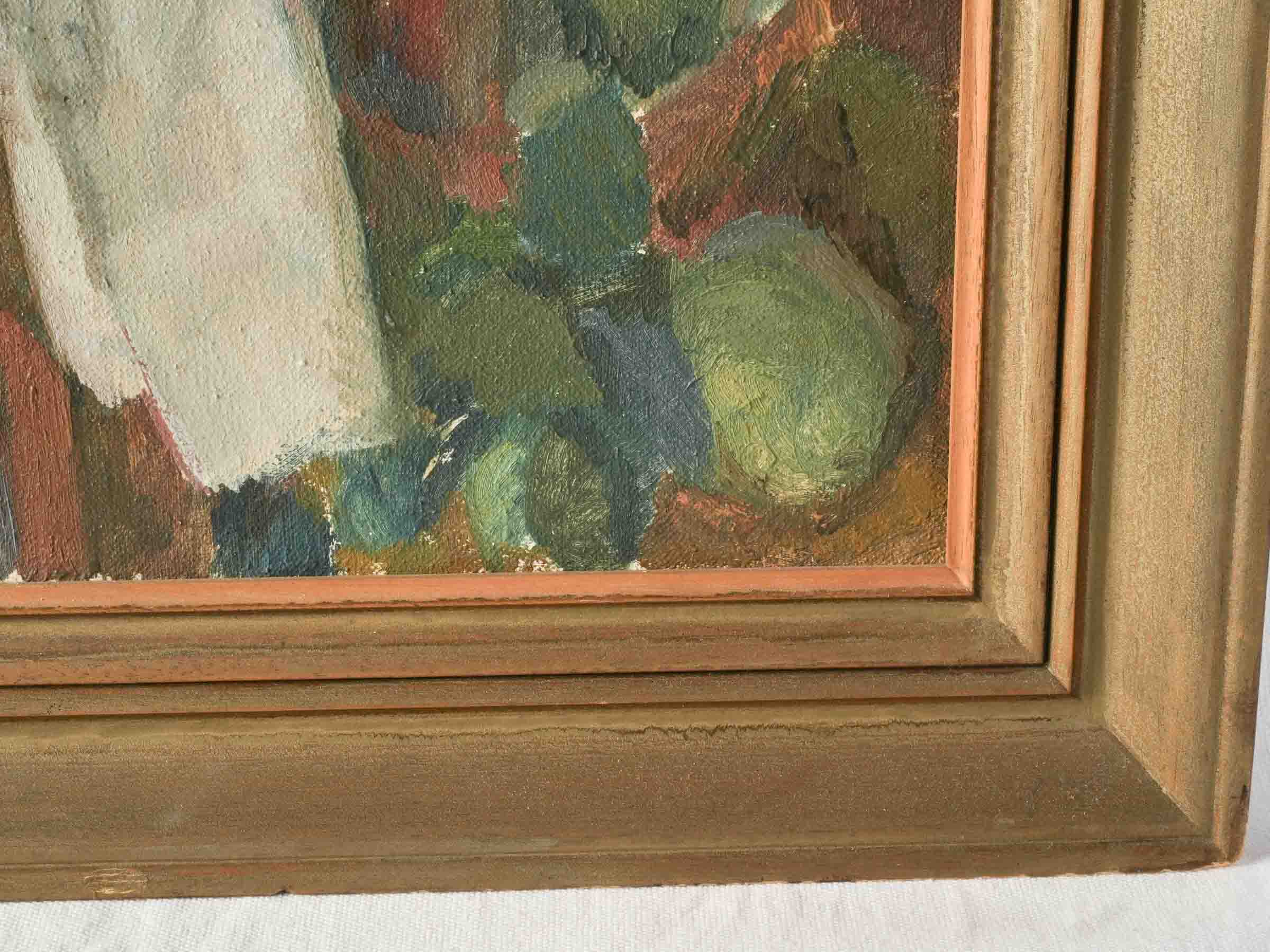Large French Still Life with Fruit by Bernard Pidoux, Signed and Dated 1934 - 31" x 45"