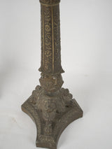 Richly decorated tole lamp bases