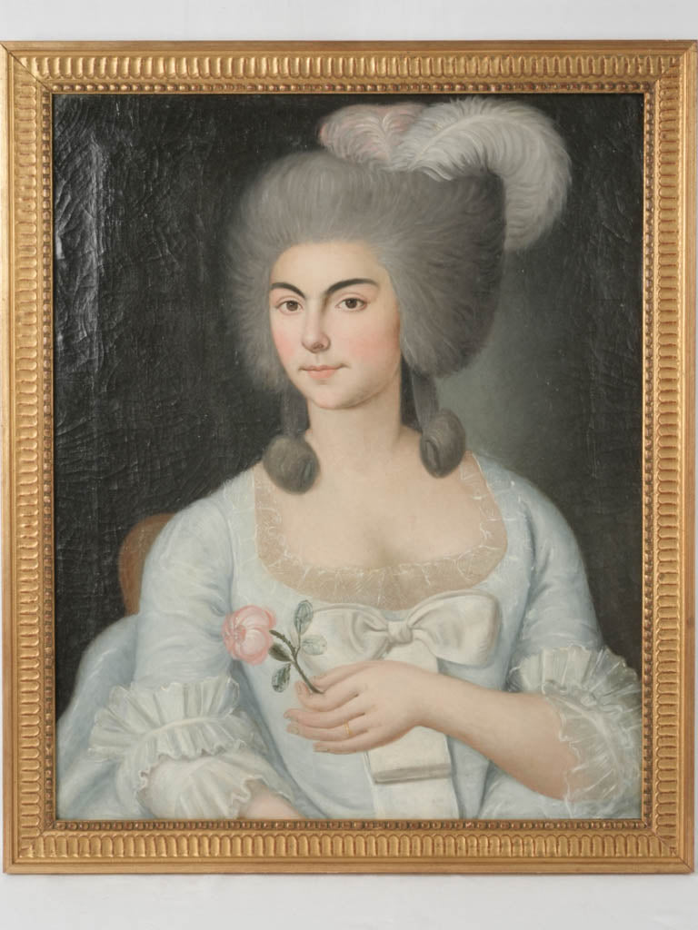 Exquisite 18th-century oil portrait