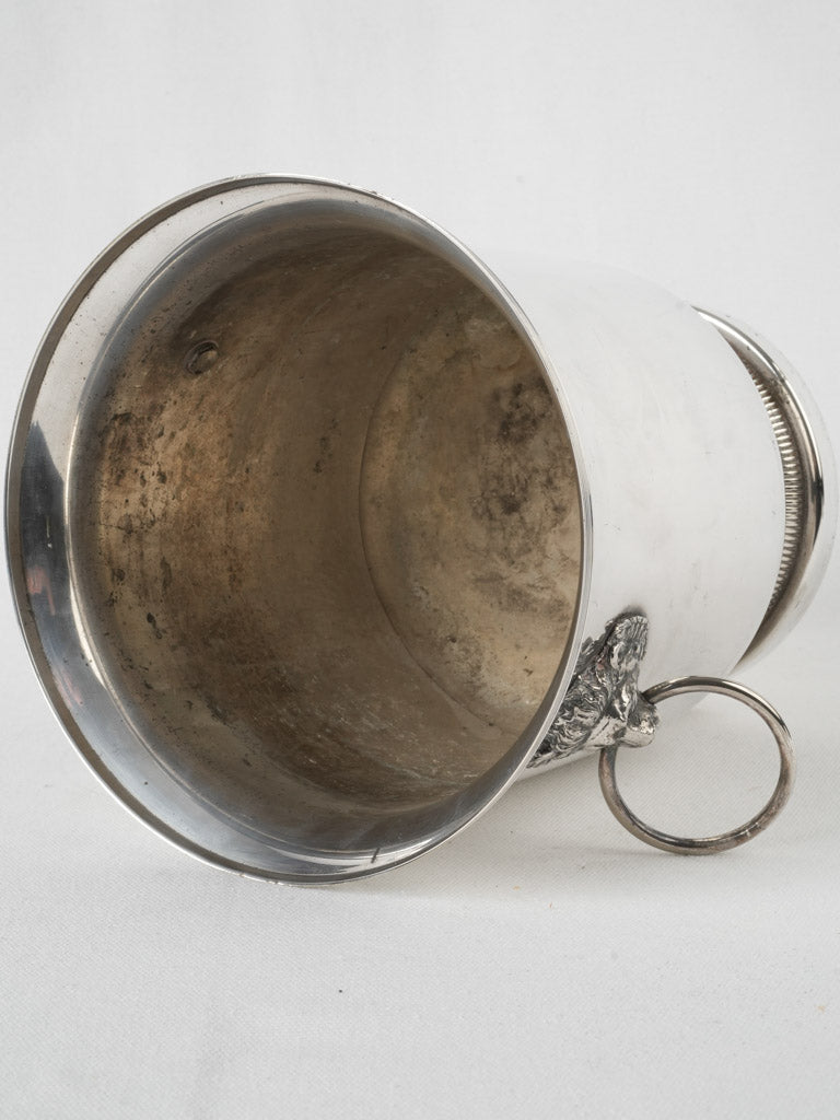 Exquisite vintage silverplate ice bucket