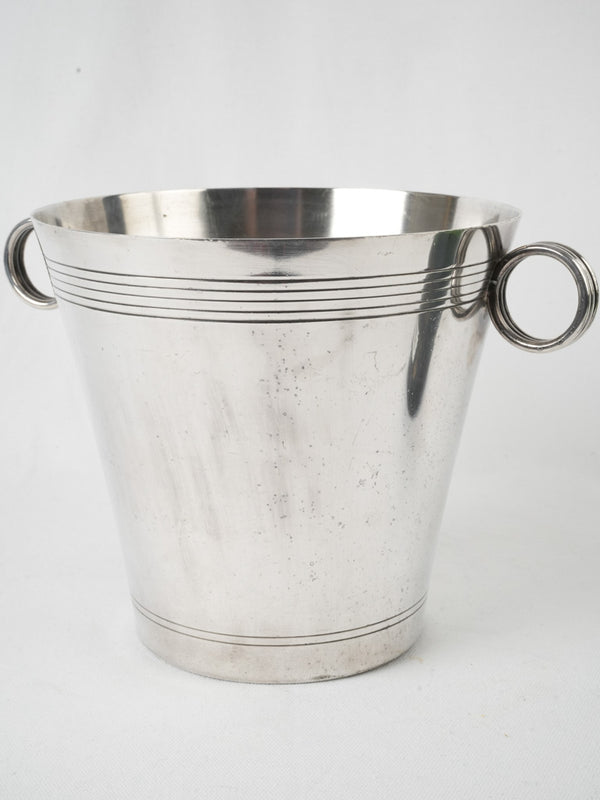 Vintage French silver-plated ice bucket