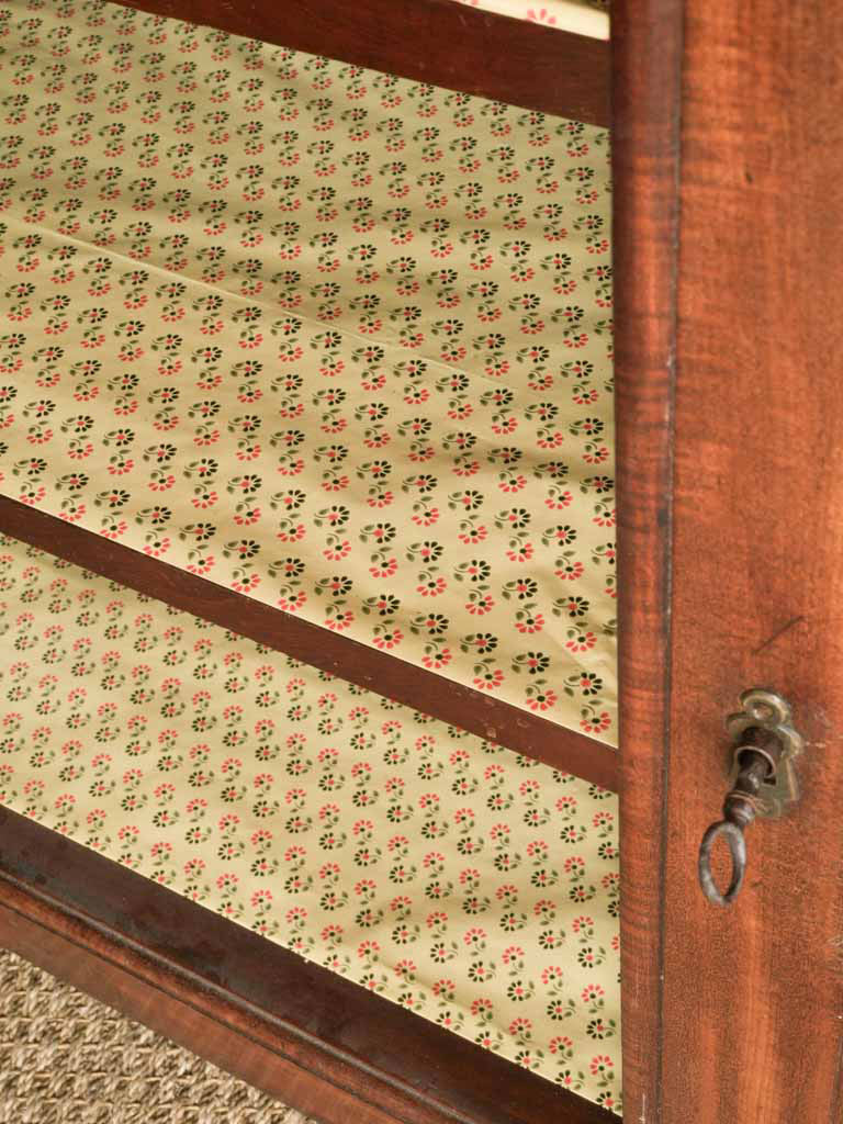 Timeworn patina mahogany hutch