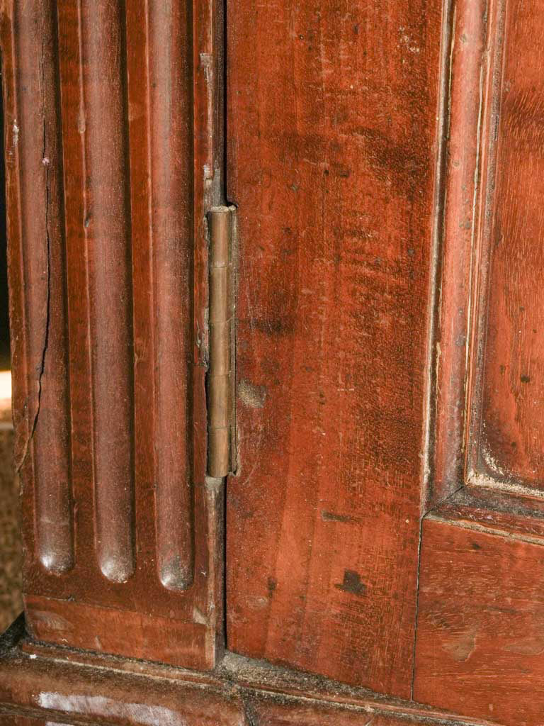 Provence-style paper-lined shelves piece