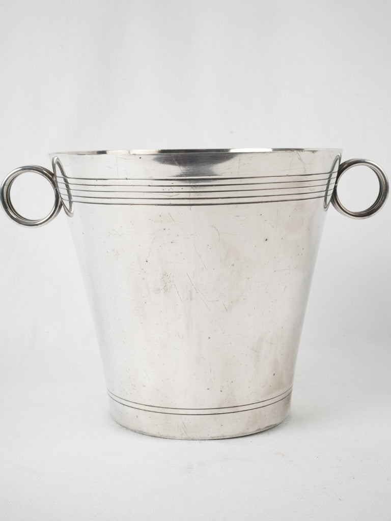 Stylish French silver ice bucket
