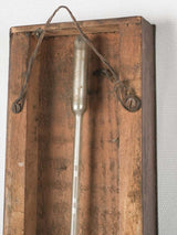 Vintage eglomise glass French barometer