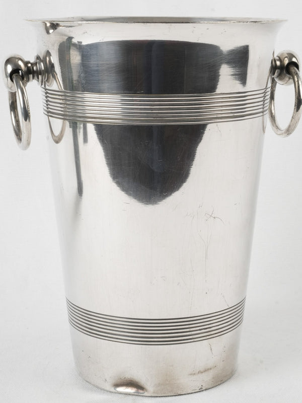 Elegant French silver plate ice bucket