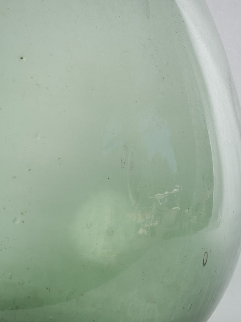 Unique aged artisanal glass vessel  