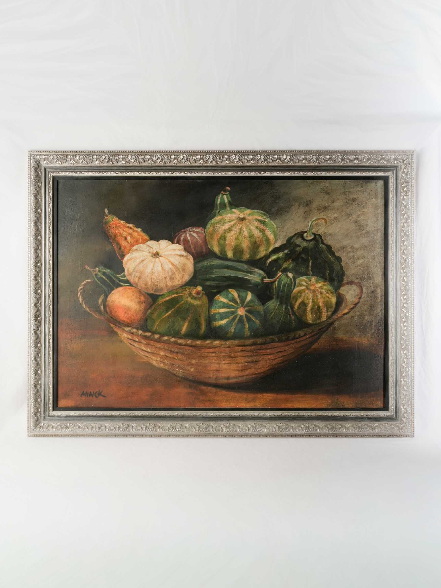 Monumental Contemporary Harvest Still Life with Gourds - 39¾" x 53½"
