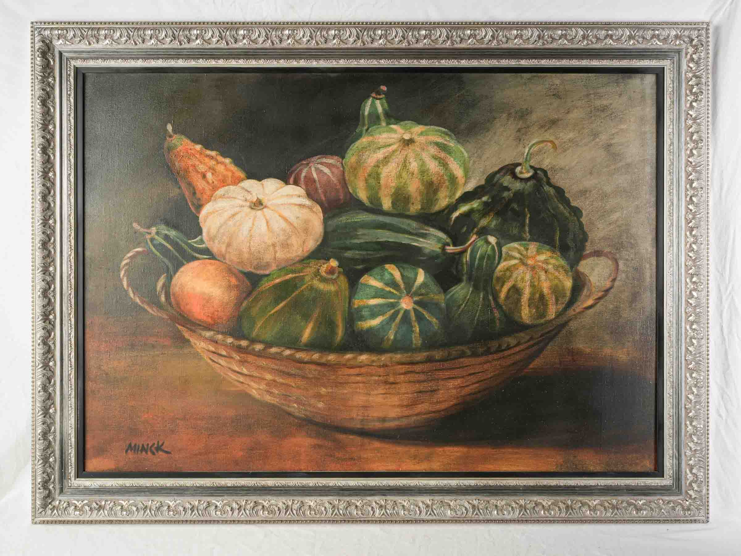 Monumental Contemporary Harvest Still Life with Gourds - 39¾" x 53½"