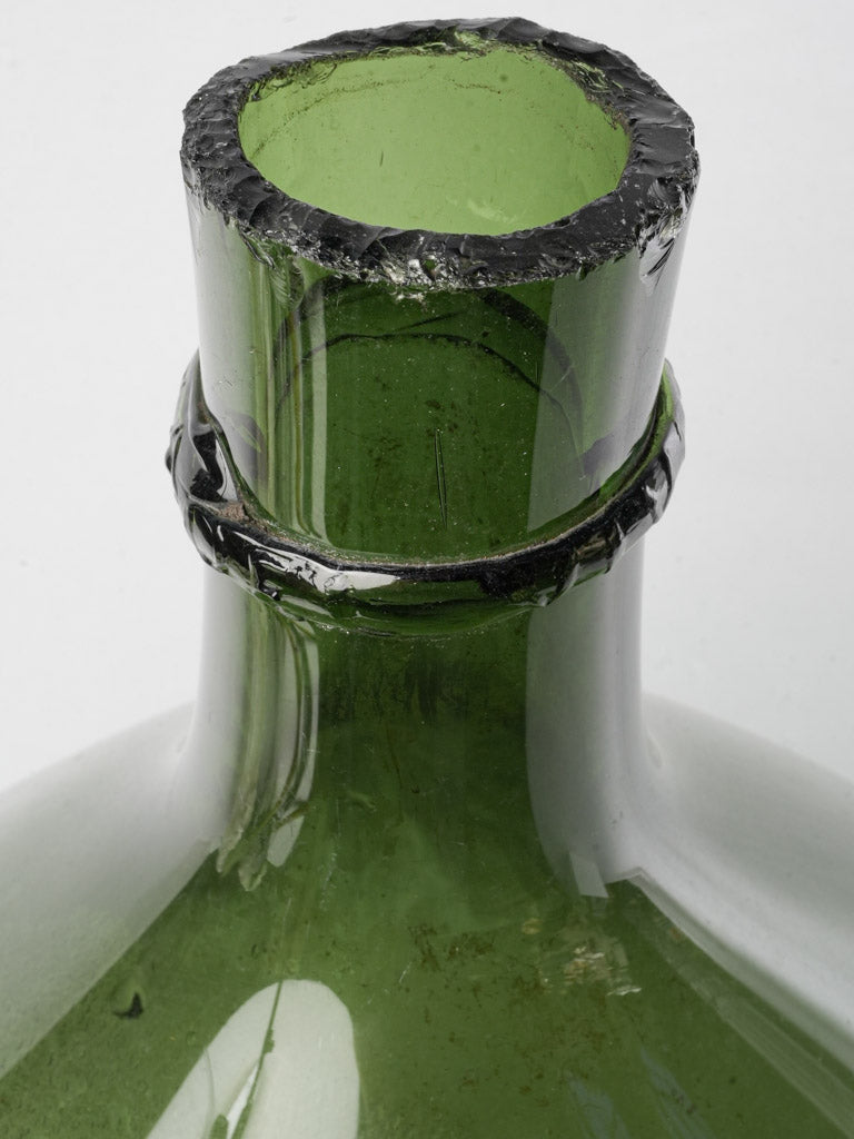 Sculptural vintage glass dame jeanne  