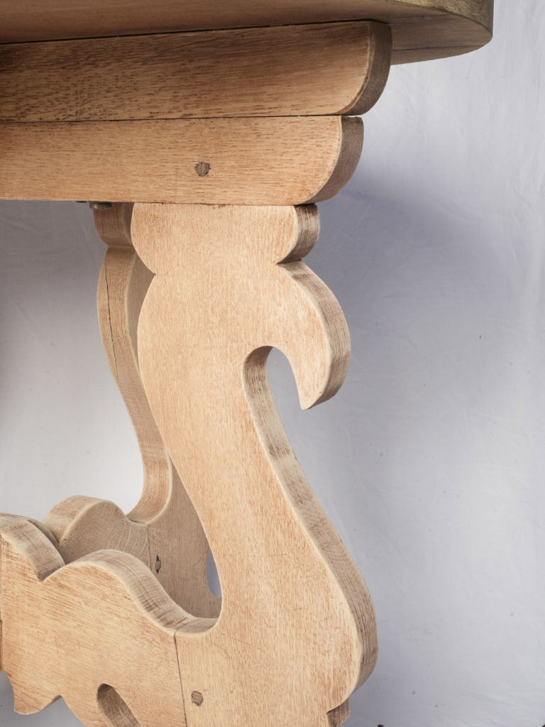 Artisanal aged fir gueridon tables