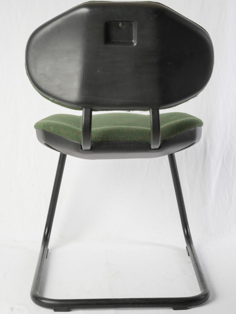 Molded black frame accent chairs