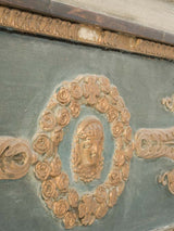 Historic, gilded wood trumeau mirror