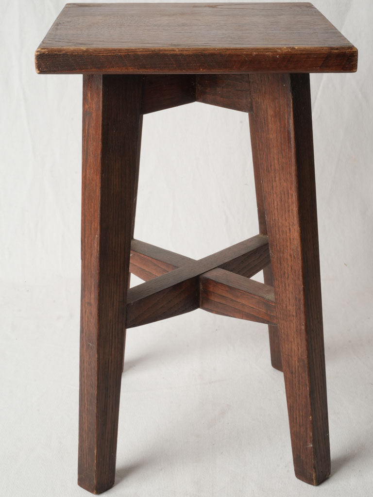 Mid-century dark-stained seat