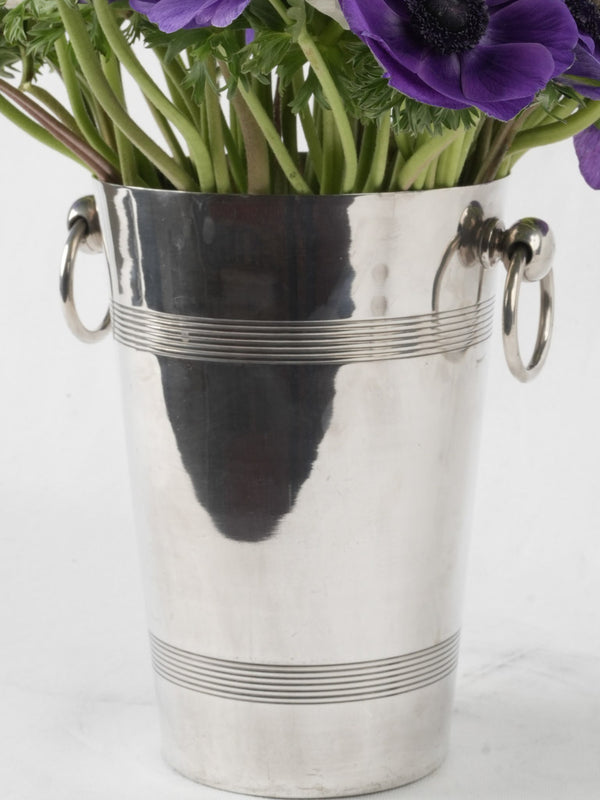 Elegant antique French silver plated bucket