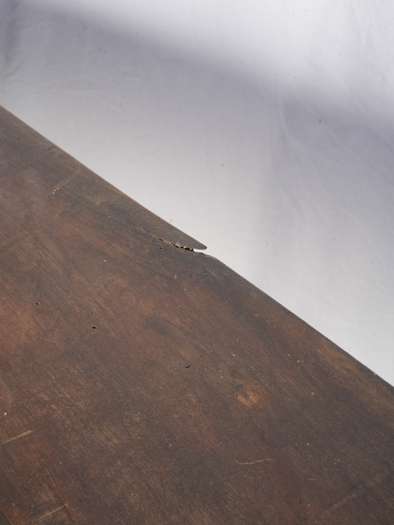 Rich walnut console table  