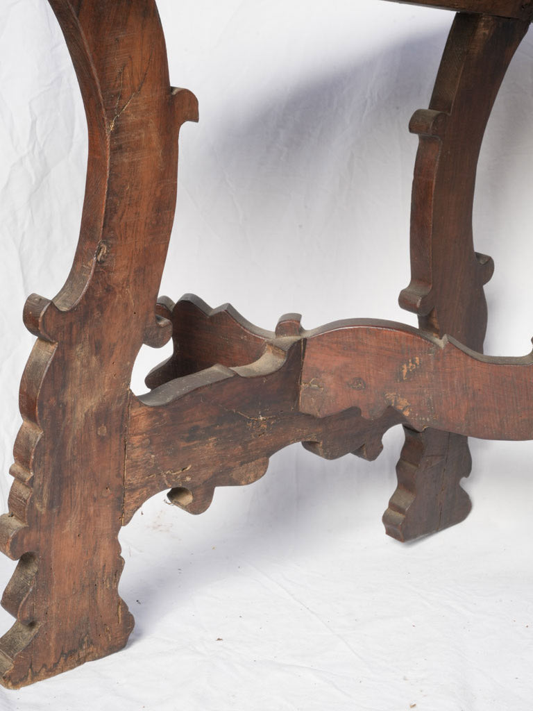 Antique walnut console table  