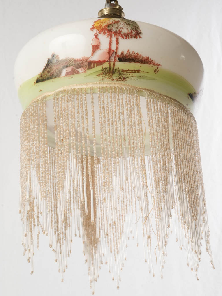 Antique pastoral pendant light  