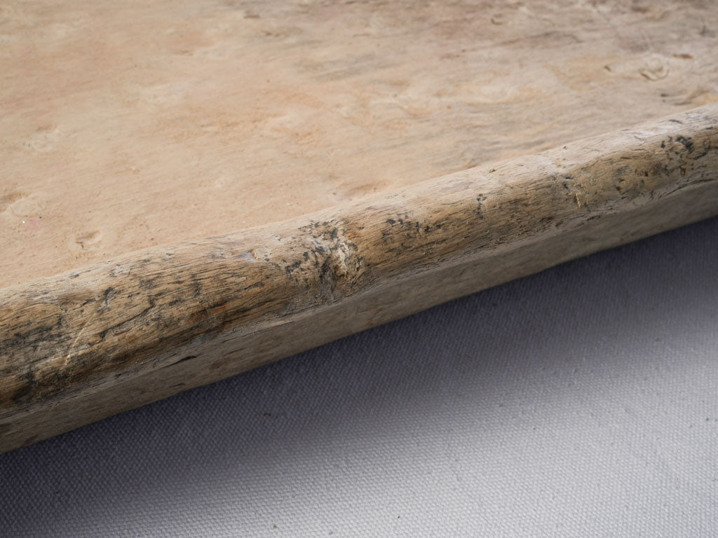 Weathered wooden candle holder tray  