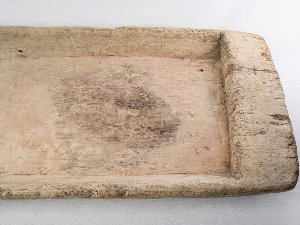 Authentic worn surface wooden tray  