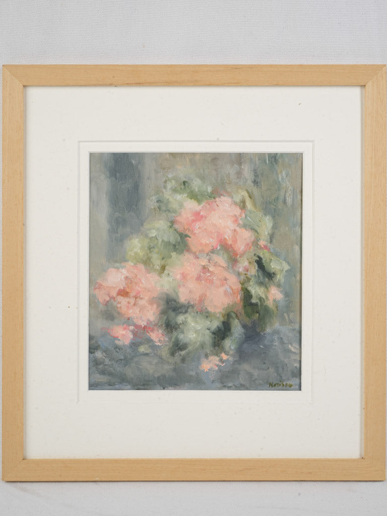 Contemporary Floral Still Life by Karibou - "Bouquet de Roses" - 15¾" x 14½"