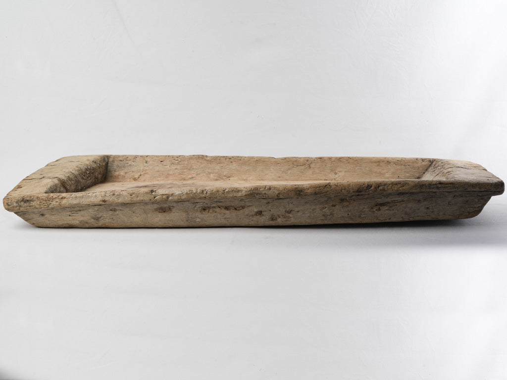 Folk art solid wood tray  
