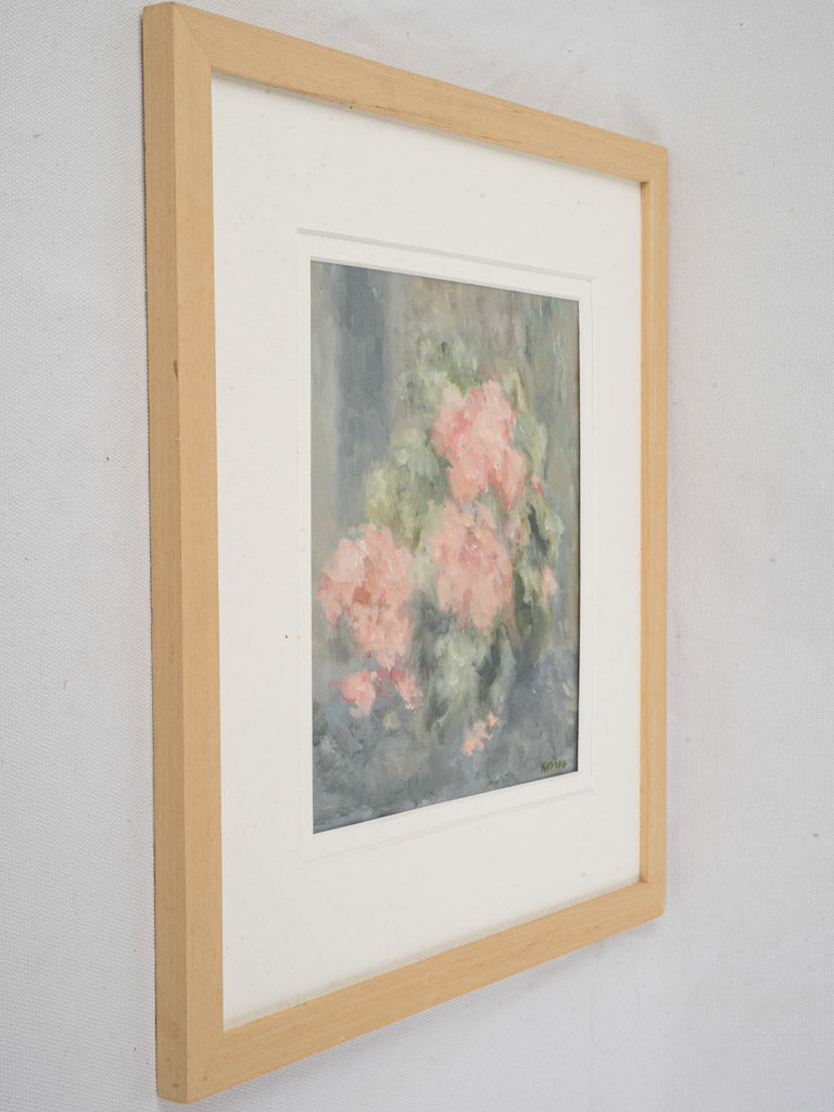 Contemporary Floral Still Life by Karibou - "Bouquet de Roses" - 15¾" x 14½"