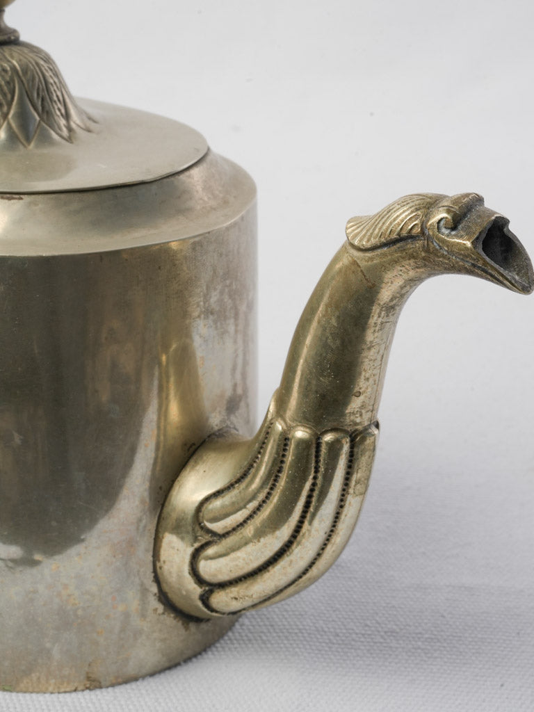 Timeless artistic metalware teapot