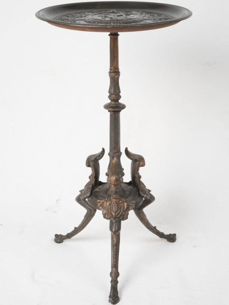 Elegant, historic Neoclassical iron table