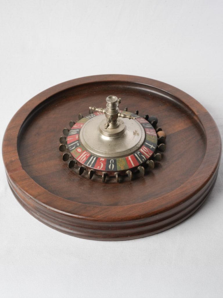 French Early 20th-Century Tabletop Roulette Game - 17¾"