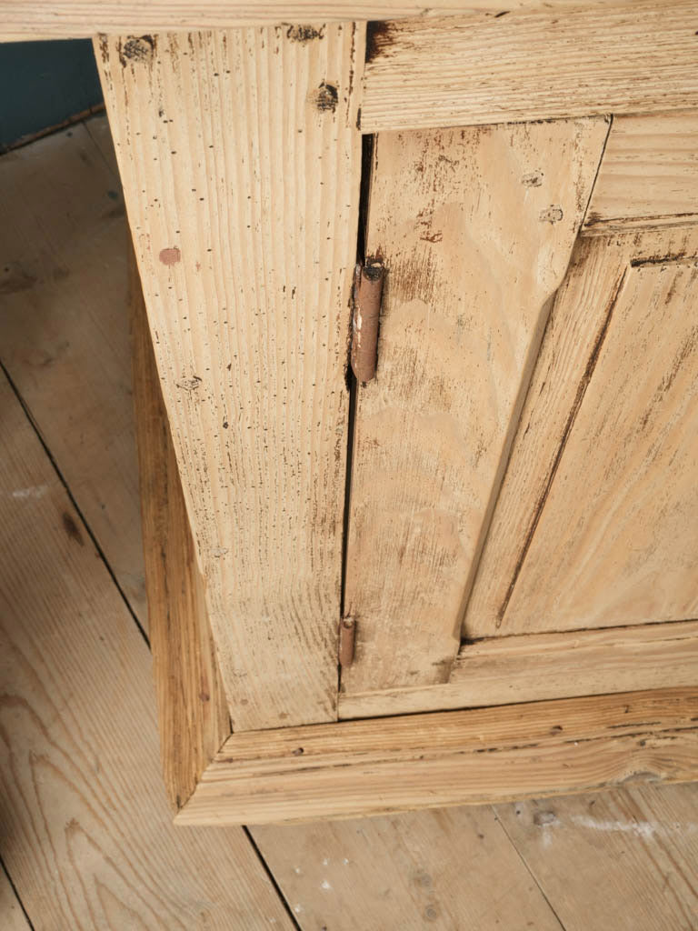 Molded cornice pale cupboard  