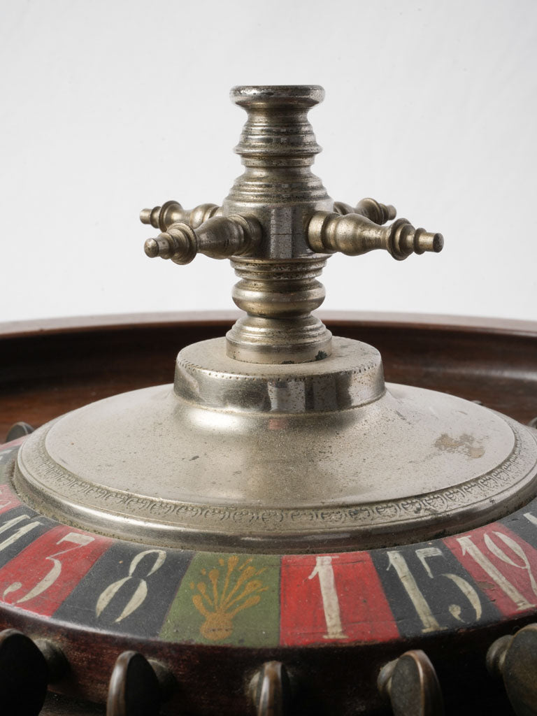 French Early 20th-Century Tabletop Roulette Game - 17¾"