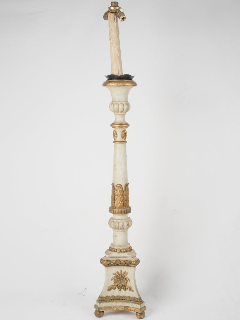 Ornate, grand Italian candlestick