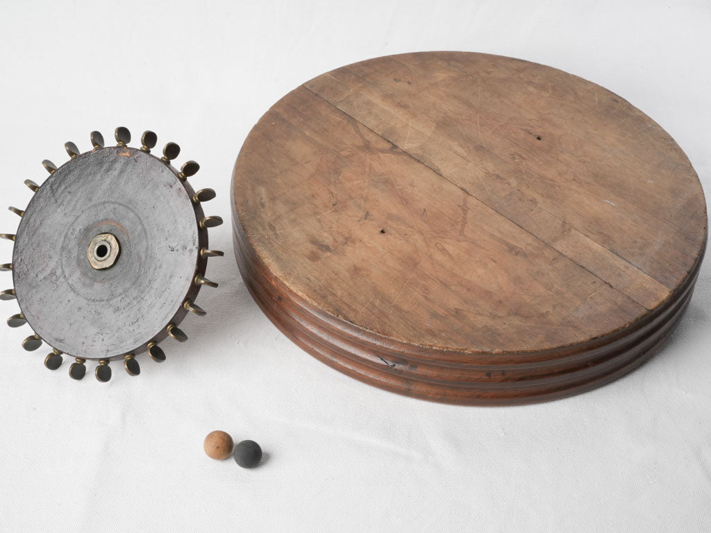 French Early 20th-Century Tabletop Roulette Game - 17¾"