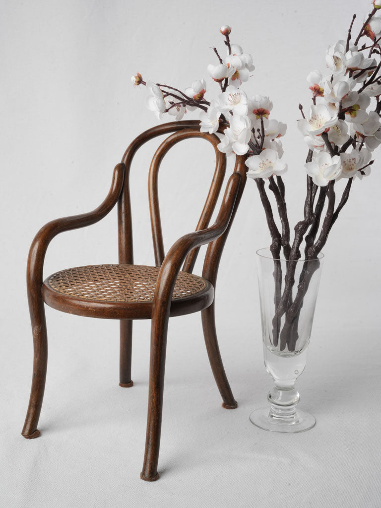 Early 20th Century Thonet Style Miniature Doll Armchair - 13"