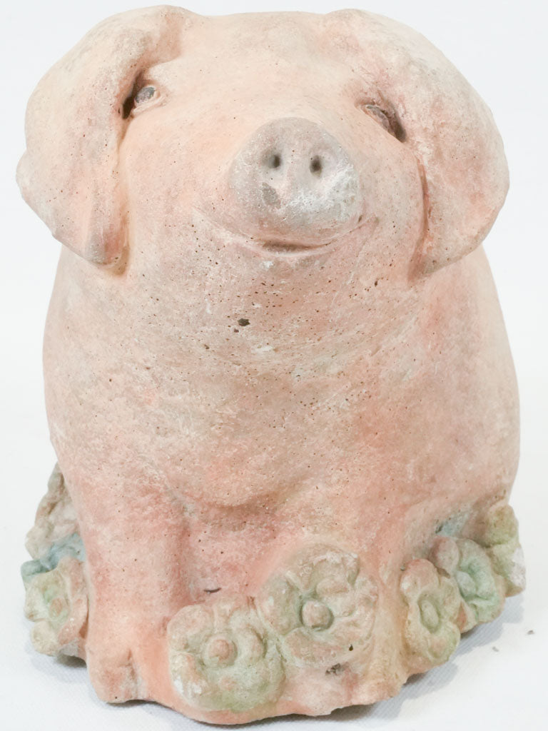 Charming vintage style pig ornament