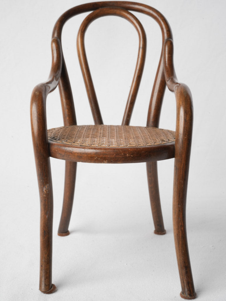 Early 20th Century Thonet Style Miniature Doll Armchair - 13"