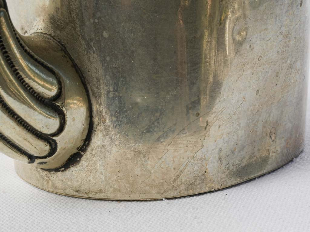 Gently worn patina silver teapot