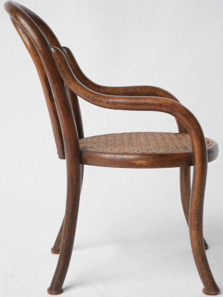 Early 20th Century Thonet Style Miniature Doll Armchair - 13"