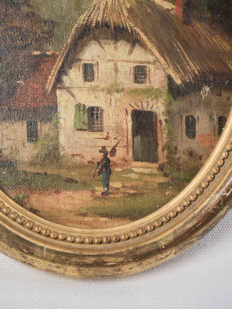 Earthy Toned 19th-Century Painting