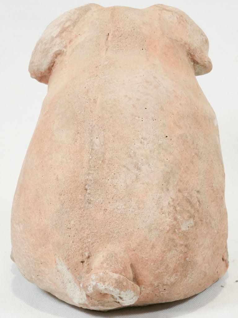 Adorable vintage pig garden ornament