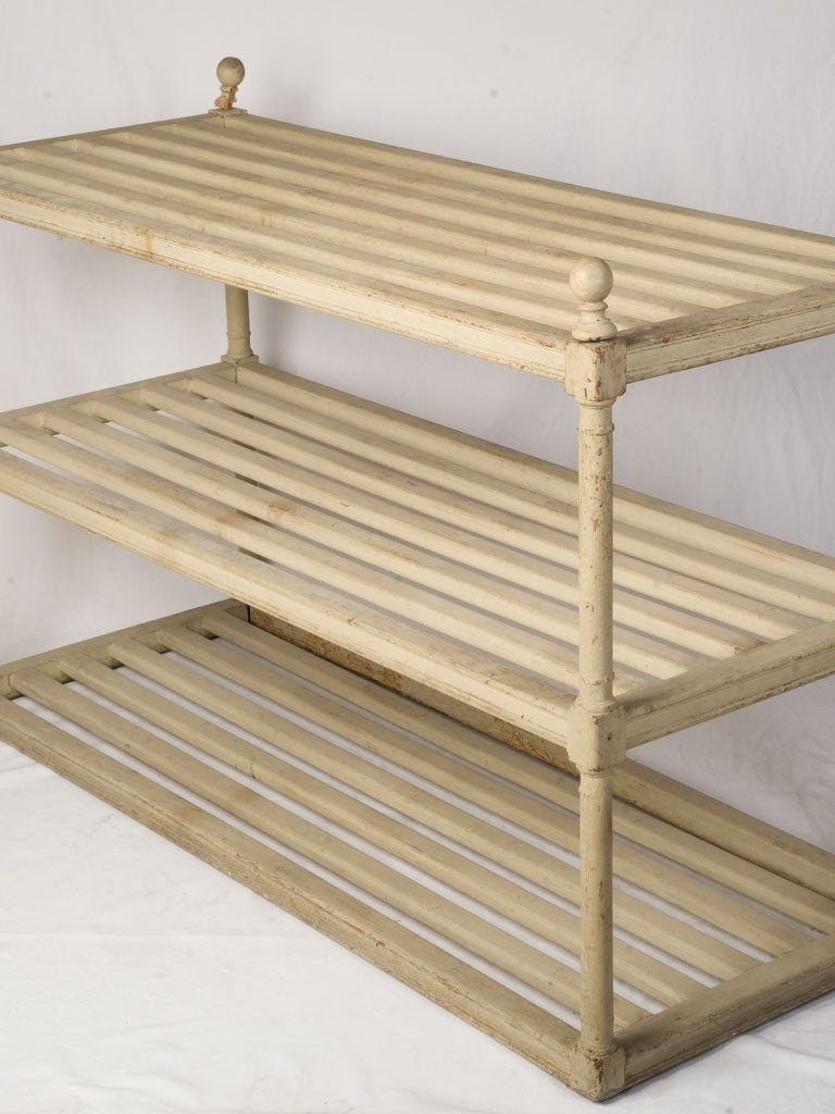 Vintage cream painted display shelf  