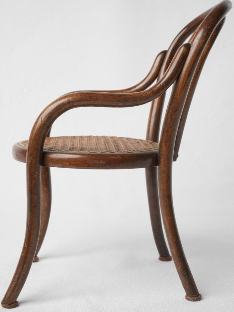 Early 20th Century Thonet Style Miniature Doll Armchair - 13"